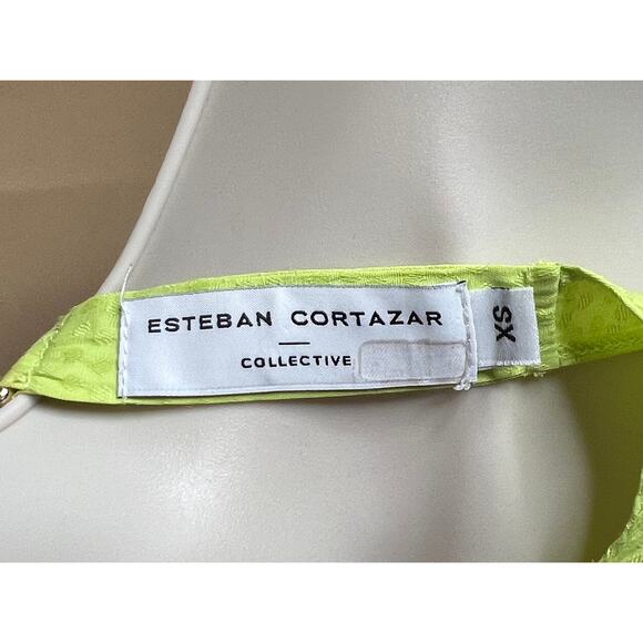 Esteban Cortazar Green Tie Around Top XS - Picture 14 of 14